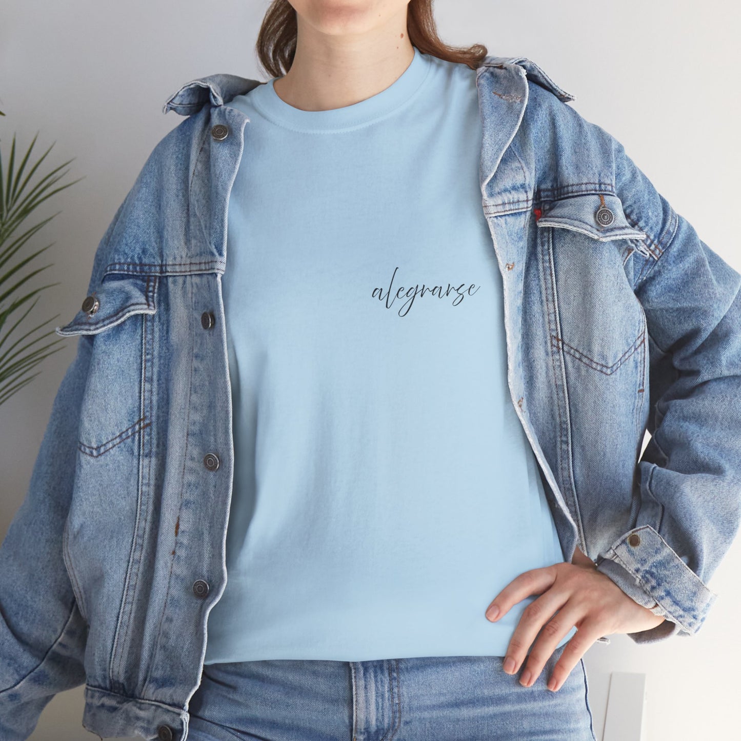 "Alegrarse" (Camiseta Unisex de Algodón Resistente con Mensaje Inspirador)